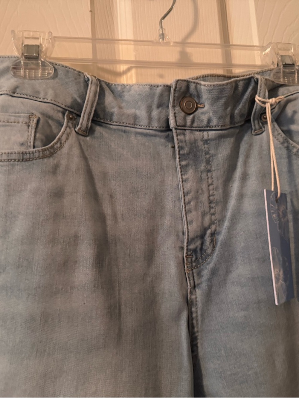 NWT Poppy & Grace from Stitch Fix Wide Leg Cropped Jeans-Sz 32 - Picture 2 of 4
